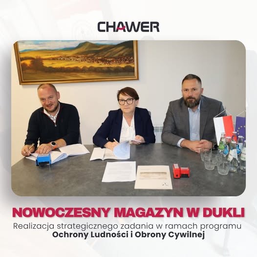 Chawer – Budowa magazynu w Dukli wraz z infrastrukturą towarzyszącą